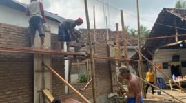 Wujud Nyata Pengabdian, TMMD ke-124 Kodim 0422/LB Bangun MCK Masjid Nurul Yakin Pesisir Barat