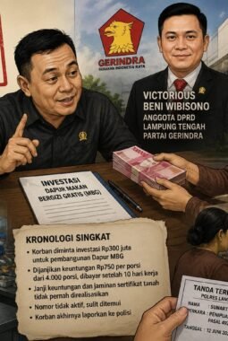 Dugaan Penipuan Investasi Dapur MBG Seret Nama Anggota DPRD Lampung Tengah
